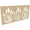 ProtectorAl 300-1200 x 1201-2400mm Gold Matt/Gloss White Bullrush Unframed Composite Decorative Panel