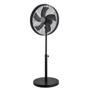 Click 40cm Matte Black Drum Pedestal Fan