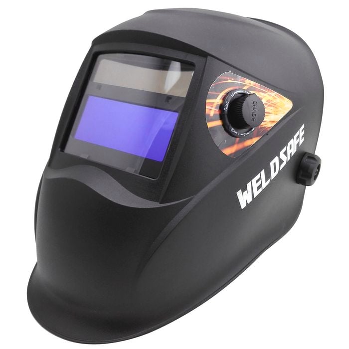 Weldsafe Black 9-13 Shade Gold Series Helmet