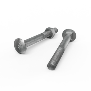ZENITH M10 x 90mm Hot Dip Galvanised Cup Head Bolts & Nuts - Each