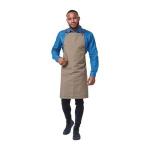 Urbanbar Bib Apron Atlanta Wrinkle Resistant Caramel 880mm Commercial Kitchen Hospitality Uniform