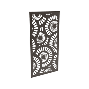 ProtectorAl 940 x 1840mm Black Sunburst Decorative Framed Panel