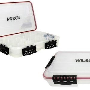 Large Wilson Deluxe Deep Waterproof Fishing Tackle Tray with 24 Compartments