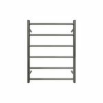 Retro Fit Brushed Gun Metal Grey PVD 6 Bar Non Heated Towel Rail – Round