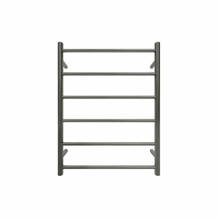 Retro Fit Brushed Gun Metal Grey PVD 6 Bar Non Heated Towel Rail – Round