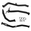 Ignite Exhausts Turbo Back For Nissan D22 Navara 3l 3" No Cat With Pipe Black Aluminised Steel