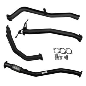 Ignite Exhausts Turbo Back For Nissan D22 Navara 3l 3" No Cat With Pipe Black Aluminised Steel