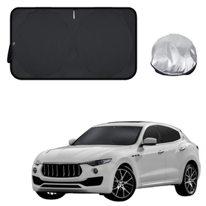 Front Windscreen Sun Shade for Maserati Levante 2017 - Current - Standard 150 x 85 cm - Black