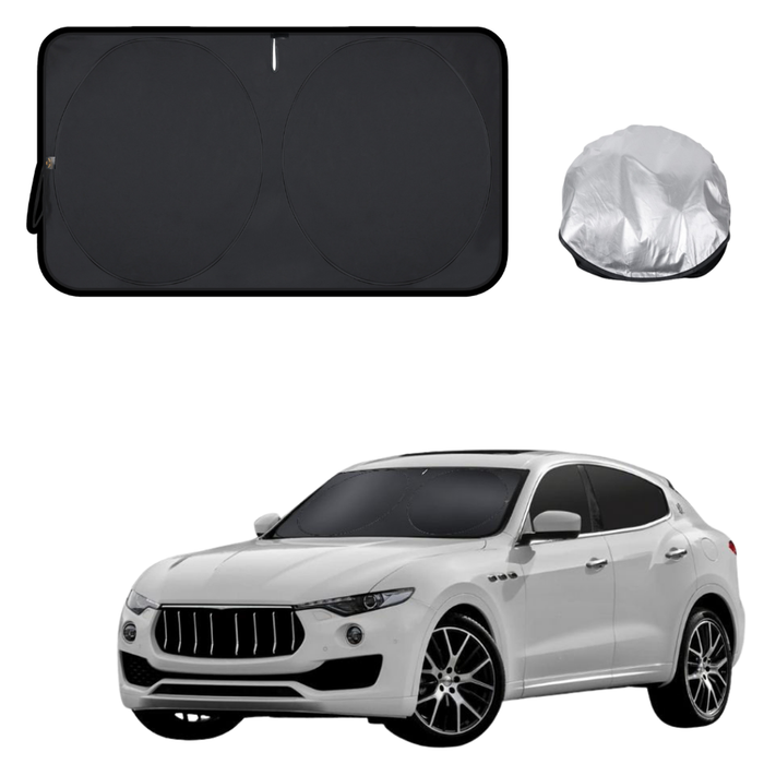 Front Windscreen Sun Shade for Maserati Levante 2017 - Current - Standard 150 x 85 cm - Black