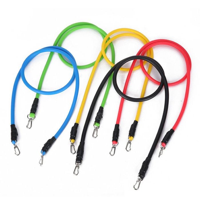 13 Pcs Resistance Bands Set Yoga Pilates Abs Exercise Fitness Tube Training Band
