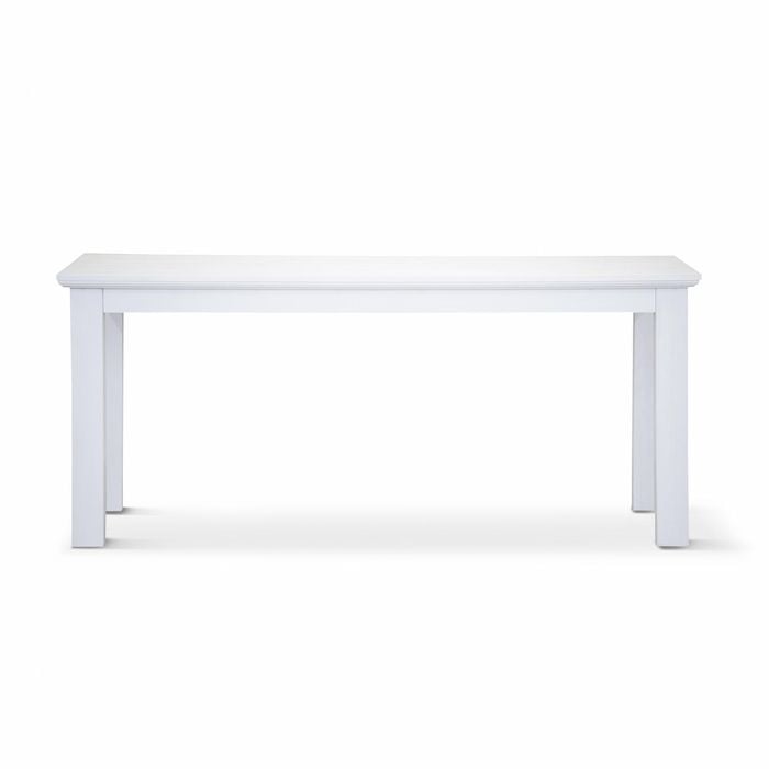 Laelia Dining Table 180cm Solid Acacia Timber Wood Coastal Furniture - White