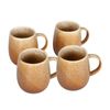 4pc NF Living Snug Mug 350ml Capacity Ceramic Mugs Stoneware Dinnerware Caramel
