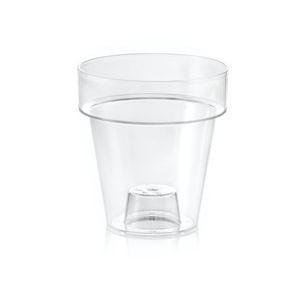 MODA 15cm Clear Round Orchid Planter - 150mm