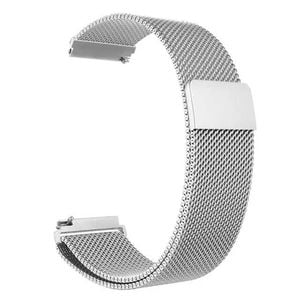 Stainless Steel Magnetic Milanese Watch Strap Samsung Galaxy Watch Garmin Venu Huawei Universal 22mm (Silver)