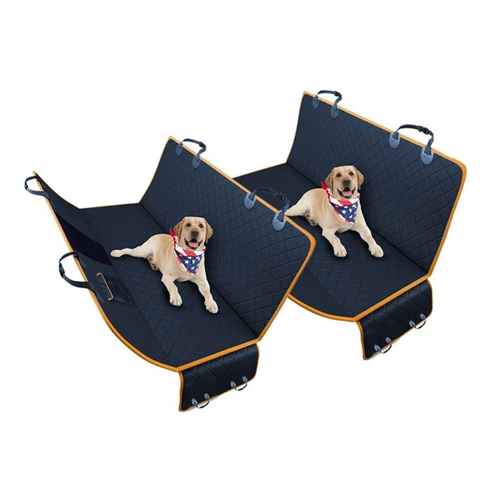 SOGA 2X Black Oxford Cloth Waterproof Dog Car Cover