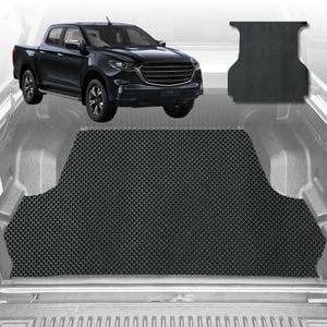 6D Diamond Ute Tub Mat for Mazda BT-50 Dual Cab (UP UR) 2011-2020-Black-Outback GT