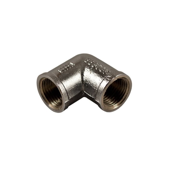 Brasshards 15mm Chrome Plated Female / Female Brass Elbow LF