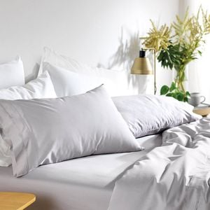 MyHouse Riley Bamboo Cotton Flat Sheet - Mink - King