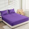 LINENOVA 2000TC Bamboo Blend Fitted Sheet Set - Purple,Single
