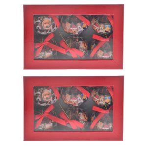 2x 6pc Gibson Gifts Dogs & Cats Christmas Tree Decoration Baubles 80x230x160mm
