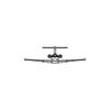 Ignite Laser Pilatus PC-24 - 2024 Model Versatile Light Jet Silhouette Metal Wall Art Rustic Metal 23.6 inch - 60 cm