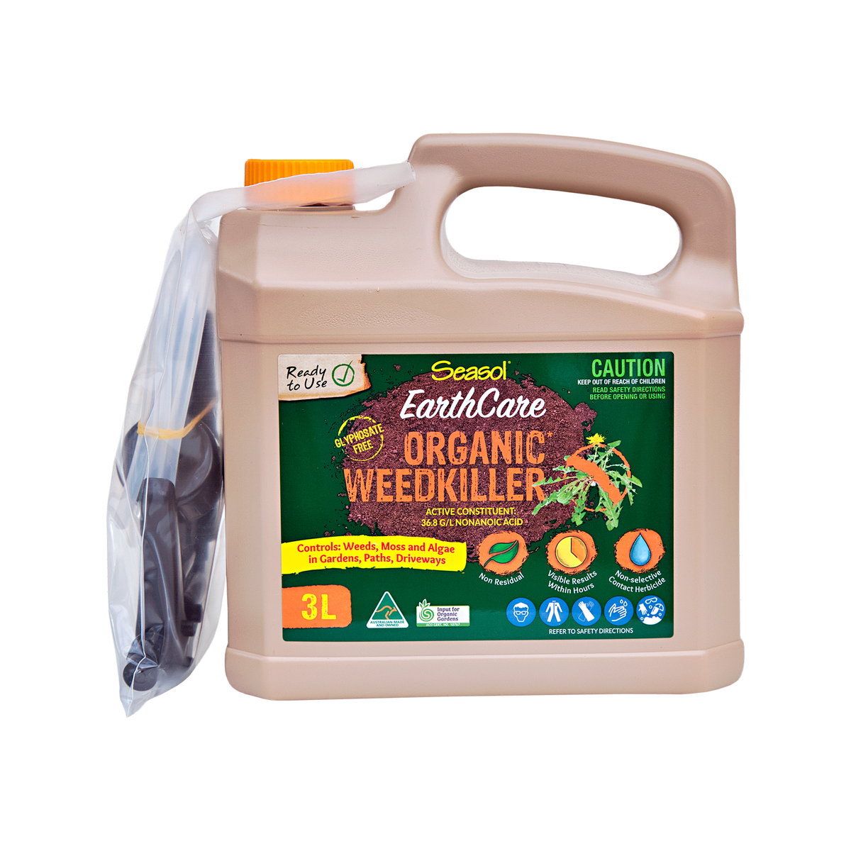 Seasol 3L EarthCare Organic Weedkiller - Bunnings Australia