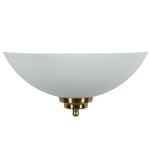 Brilliant 30cm Brushed Brass Gatsby Wall Sconce