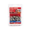 Zenith 10G x 25mm Galvanised Hex Head Metal Screws - 50 Pack