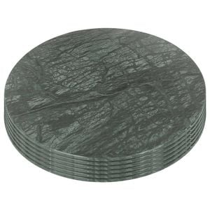 Argon Tableware Marble Placemats - 30cm - Green - Set Of 6 Round Placemats Dining Mat Table Mat Plate Serving Trays
