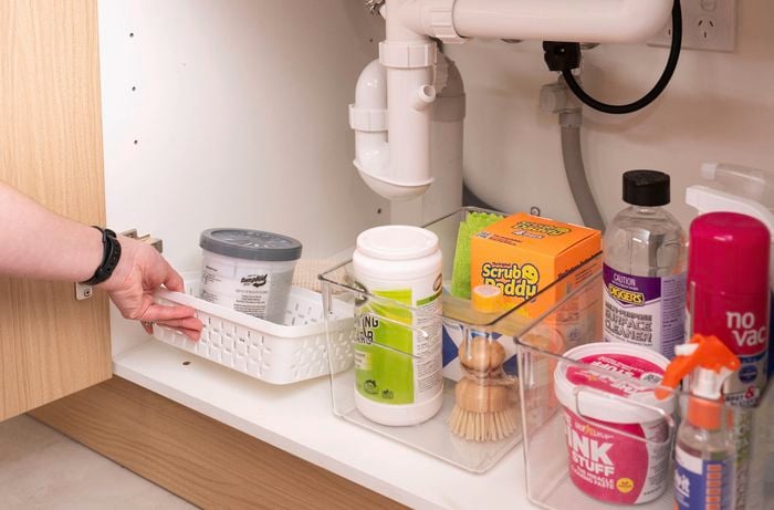 Store cleaning products securely