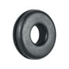 Pinnacle 3/8" x 3/4" Black Wiring Grommet - 6 Pack
