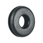 Pinnacle 3/8" x 3/4" Black Wiring Grommet - 6 Pack