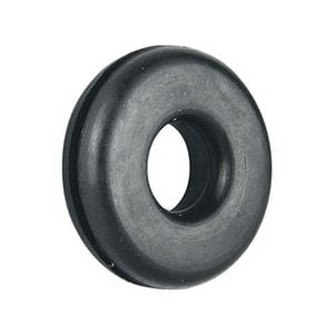 Pinnacle 3/8" x 3/4" Black Wiring Grommet - 6 Pack