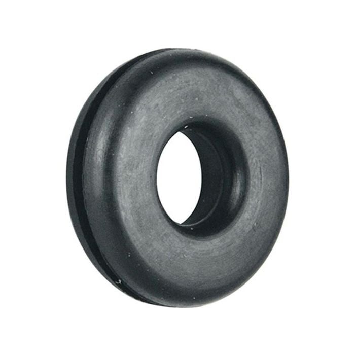 Pinnacle 3/8" x 3/4" Black Wiring Grommet - 6 Pack