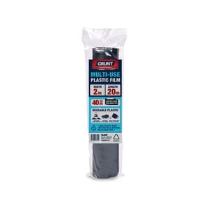 GRUNT 2m x 20m Black 70um Multi-Use Plastic Film