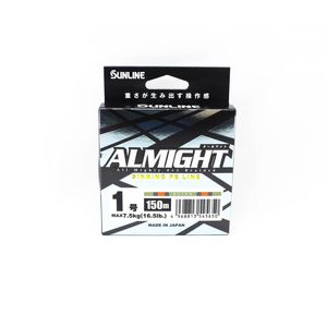 Sunline Almight x5 150m Olive Sinking Braid Fishing Line 16.5lb