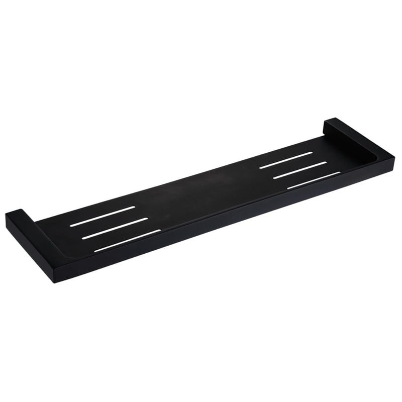 Rumba 450 x 110mm Matte Black Shower Shelf