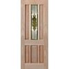 Woodcraft 2040 x 820 x 40mm Entrance Door Hamlett Bevelled Gold TG Mirror TG9YB