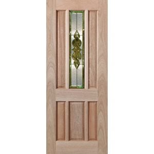 Woodcraft 2040 x 820 x 40mm Entrance Door Hamlett Bevelled Gold TG Mirror TG9YB