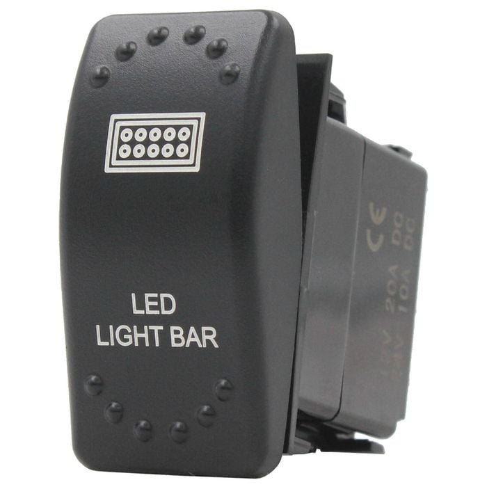 Switch Boss Dual Blue LED Laser Etched Rocker Switch - LED Light Bar