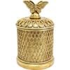 LVD Resin Butterfly Box Antique Home Decoration 9.5x9.5x16cm Aged Gold