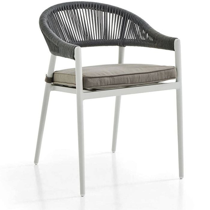 Outdoor Finley Aluminium Rope Stackable Chair