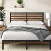 Zinus King Single Kai Bed Frame Bamboo & Metal Bed Base Footboard