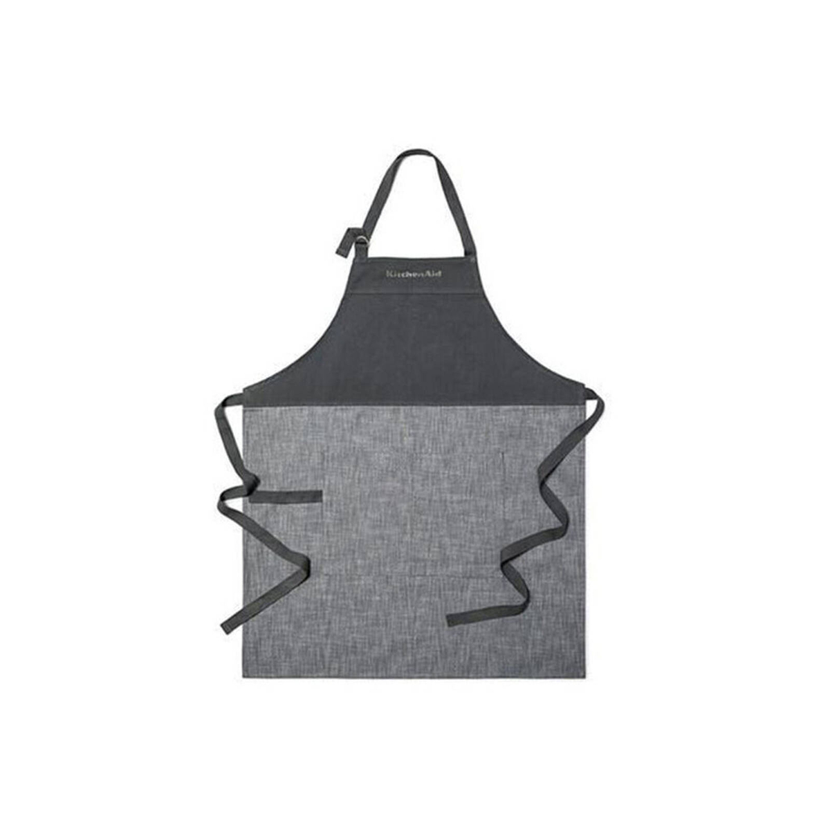KitchenAid 100% Cotton Adjustable Kitchen Apron Tagged Charcoal Grey ...