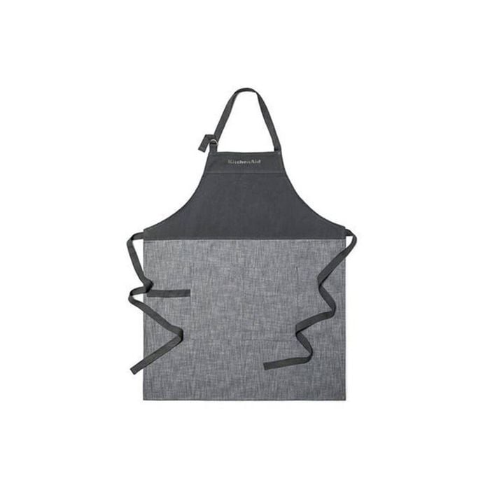 KitchenAid 100% Cotton Adjustable Kitchen Apron Tagged Charcoal Grey
