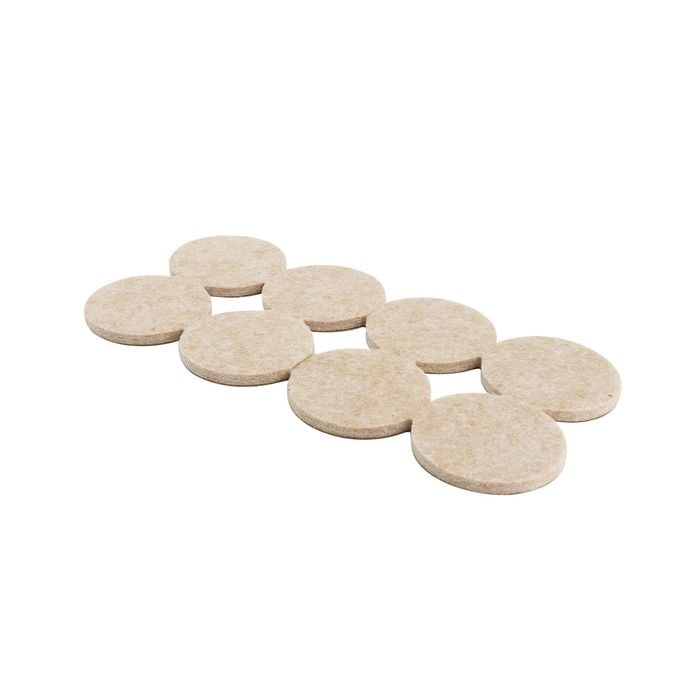 Surface Gard 38mm Beige Round Adhesive Felt - 8 Pack