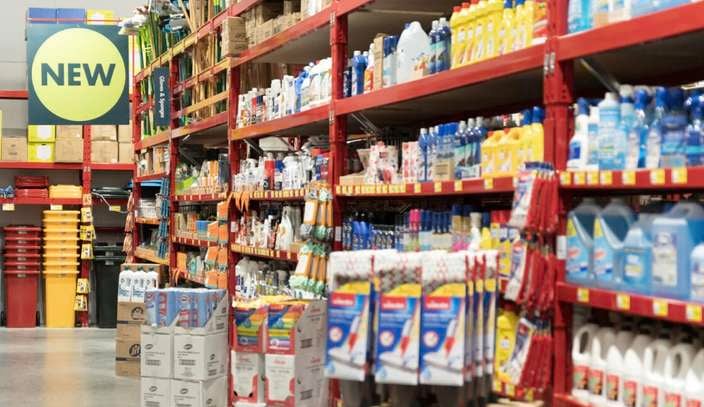 Store image of cleaning aisles