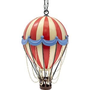 Boyle Handmade Metal Balloon Ornament Small Red/white 32cm