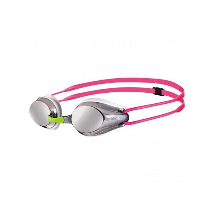 Arena Tracks Junior Mirror Goggles Swimming Eye Protection Silver/White
