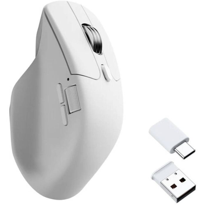 Keychron M6 Wireless Mouse (White) (1K Polling Rate) (All Silent Micro Switch)